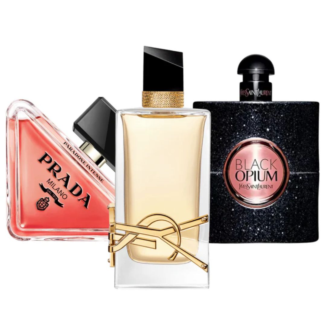 3 Parfums Prada Paradoxe, Black Opium Yves Saint Laurent, Libre - Eau de Parfum